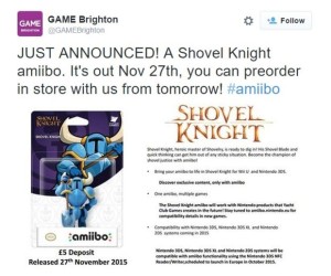 shovel knight amiibo